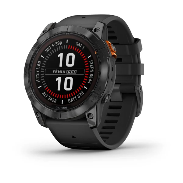 Garmin Fenix 7X Pro – Solar Edition- Slate Gray With Black Band